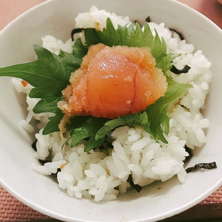 贅沢！！混ぜご飯にたらこのっけ丼